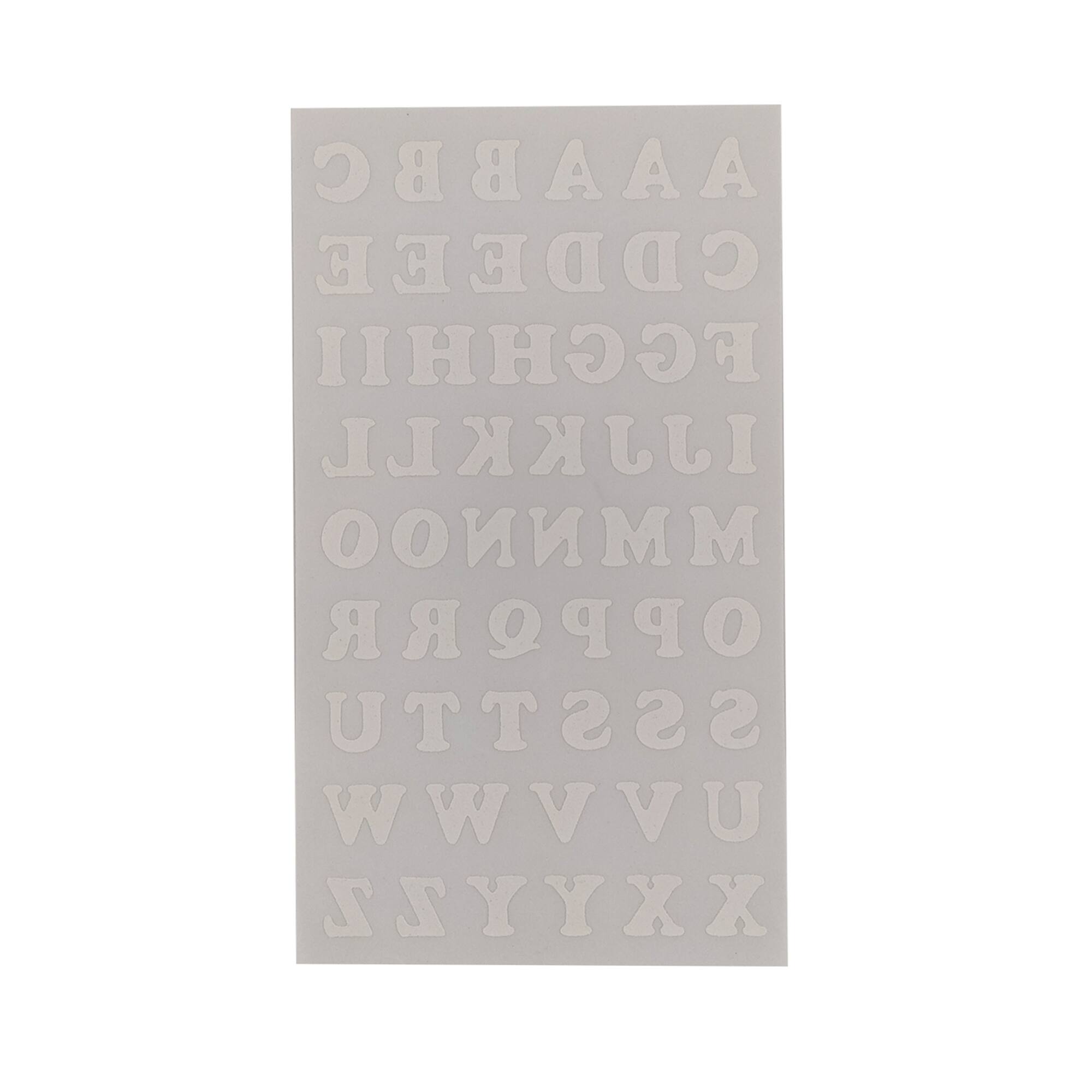 Iron-On White Flocked Cooper Letters by Make Market